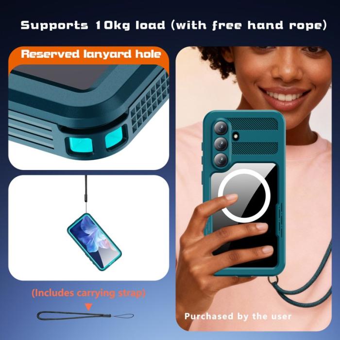 RedPepper - Redpepper Mobilskal för Samsung Galaxy S26 Plus Vattentålig Magnetisk - Blå