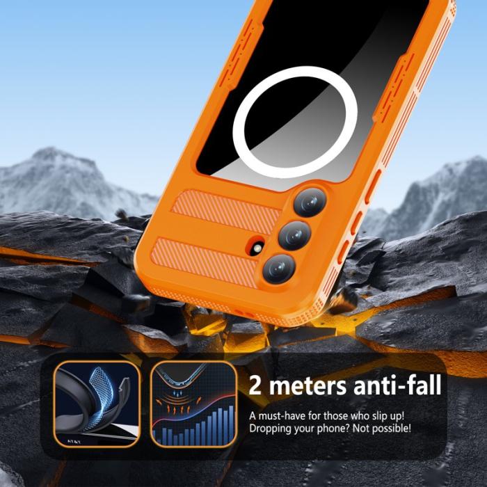 RedPepper - Redpepper Mobilskal för Samsung Galaxy S26 Plus Vattentålig Magnetisk - Orange