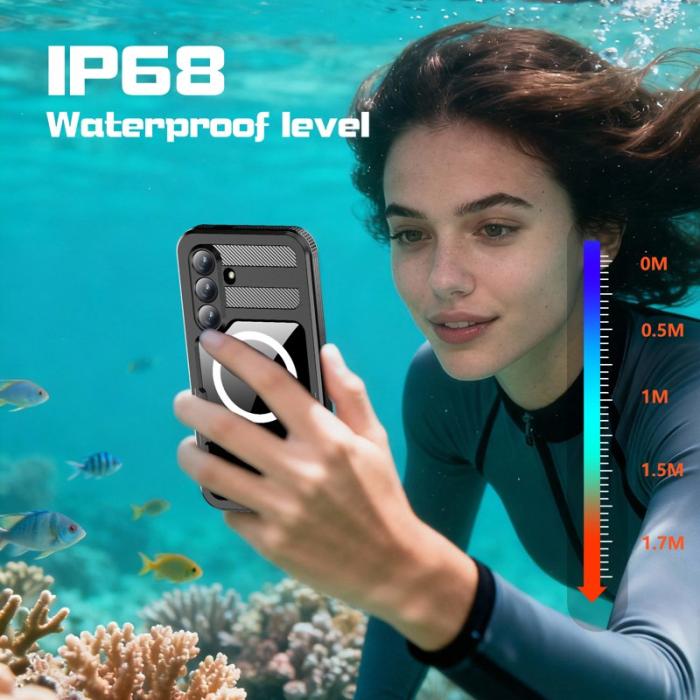 RedPepper - Redpepper Mobilskal för Samsung Galaxy S26 Plus Vattentålig Magnetisk - Svart