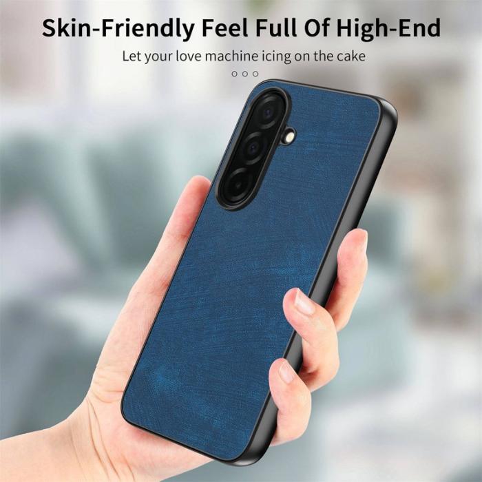 OEM - Mobilskal för Samsung Galaxy S26 Shockproof Slim Äkta läder - Blå