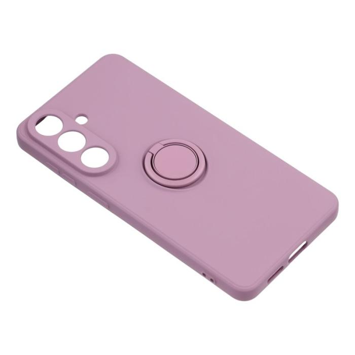 OEM - Mobilskal för Samsung Galaxy S26 Silikon med Ring Kickstand - Lila