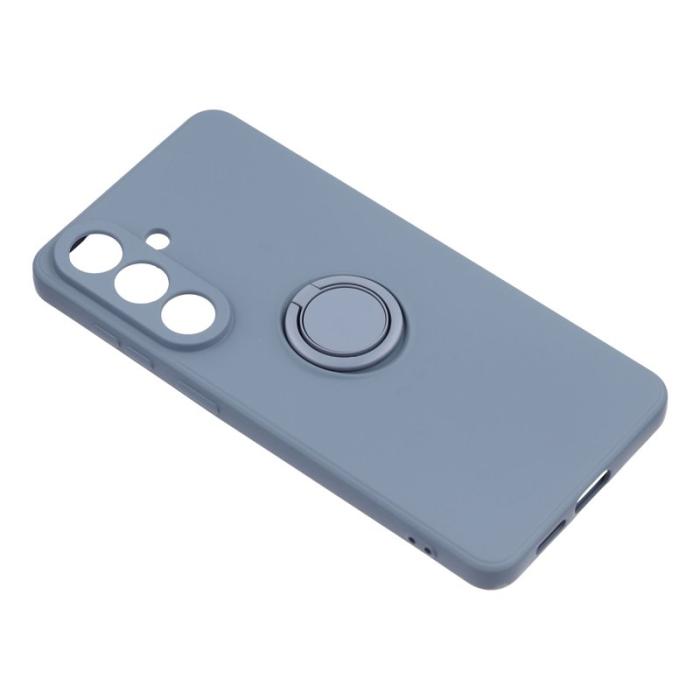 OEM - Mobilskal för Samsung Galaxy S26 Silikon med Ring Kickstand - Mörkblå