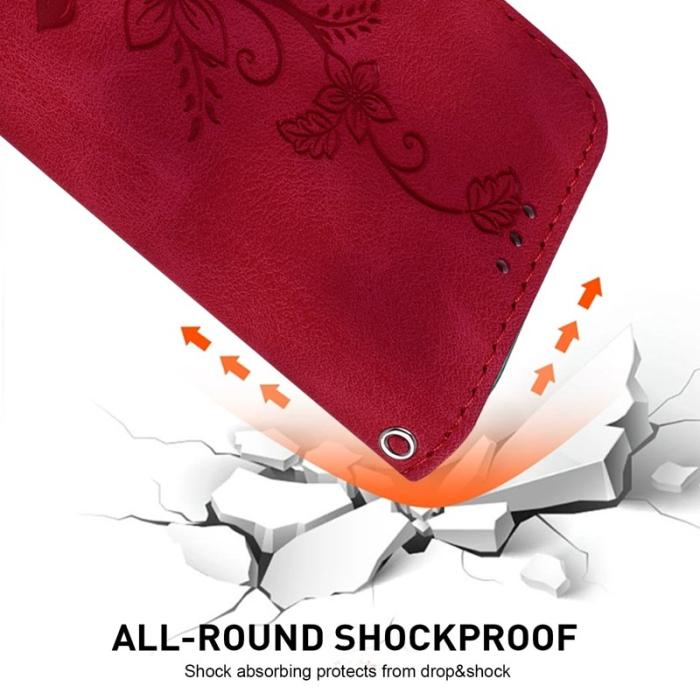 OEM - Mobilskal för Samsung Galaxy S26 Stativ Konstläder - Röd