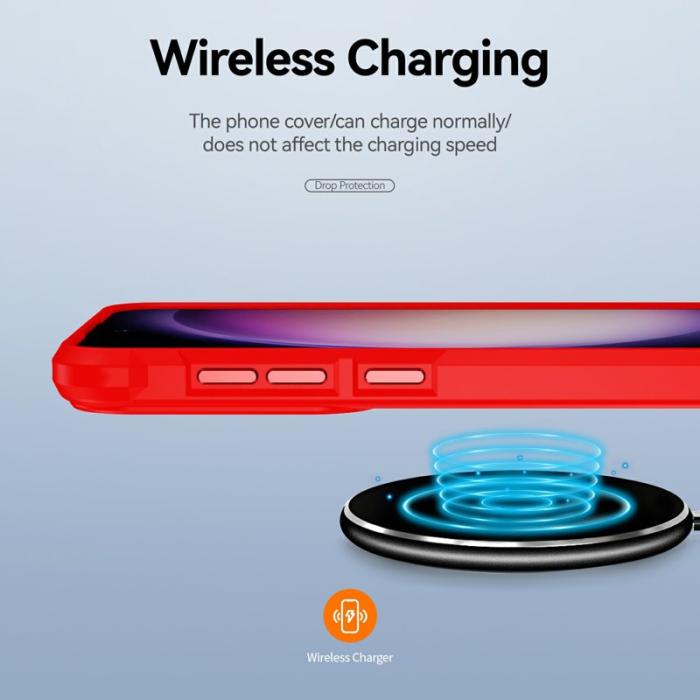 OEM - Mobilskal för Samsung Galaxy S26 Stötbeständig PC + TPU - Röd