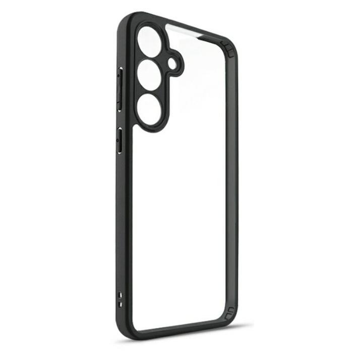 OEM - Mobilskal för Samsung Galaxy S26 Stöttålig PC + TPU - Svart+Transparent