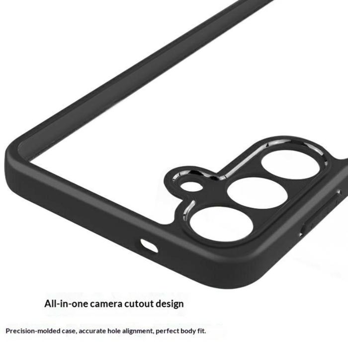 OEM - Mobilskal för Samsung Galaxy S26 Stöttålig PC + TPU - Svart+Transparent