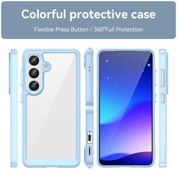 OEM - Mobilskal för Samsung Galaxy S26 TPU + Akrylskydd - Blå