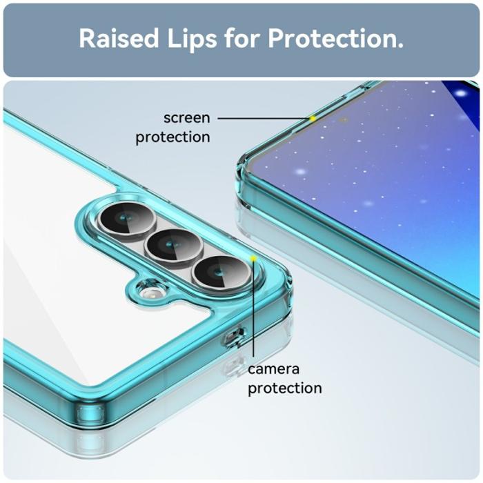 OEM - Mobilskal för Samsung Galaxy S26 TPU + Akrylskydd - Transparent Blå