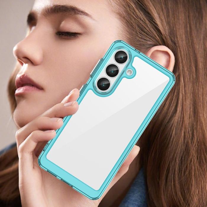 OEM - Mobilskal för Samsung Galaxy S26 TPU + Akrylskydd - Transparent Blå