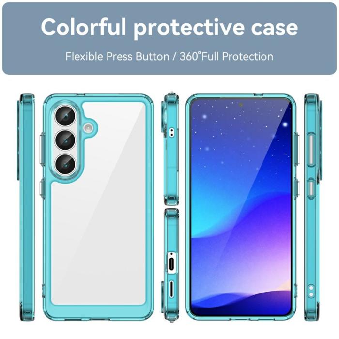 OEM - Mobilskal för Samsung Galaxy S26 TPU + Akrylskydd - Transparent Blå