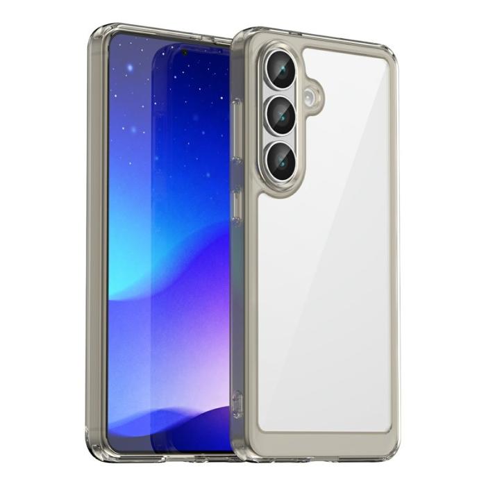 OEM - Mobilskal för Samsung Galaxy S26 TPU + Akrylskydd - Transparent Grå