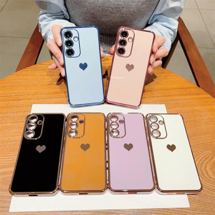 OEM - Mobilskal för Samsung Galaxy S26 TPU - Elokserad hjärtform - Vit