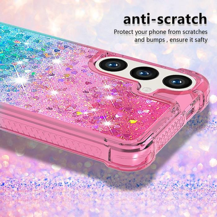 OEM - Mobilskal för Samsung Galaxy S26 TPU Gradient - Rosa + Ljusblå