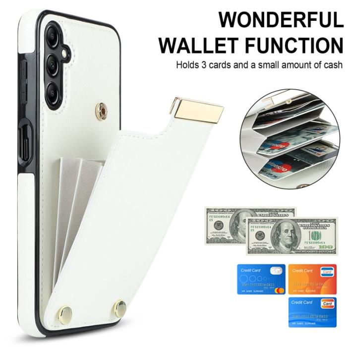 OEM - Mobilskal för Samsung Galaxy S26 TPU + Konstläder - Vit