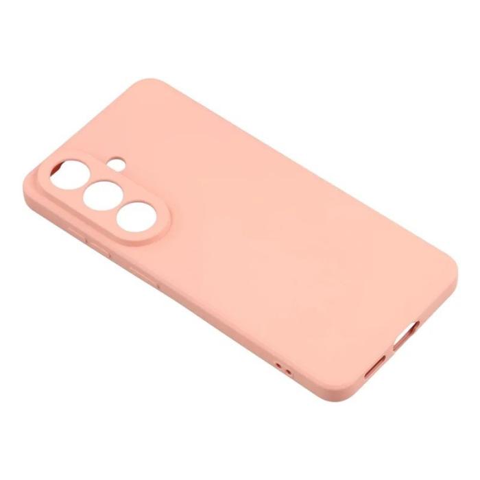 WANLONFENG - WANLONFENG Mobilskal för Samsung Galaxy S26 TPU med härdat glas - Rosa