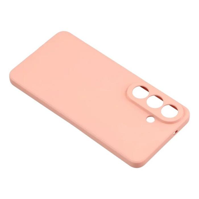 WANLONFENG - WANLONFENG Mobilskal för Samsung Galaxy S26 TPU med härdat glas - Rosa