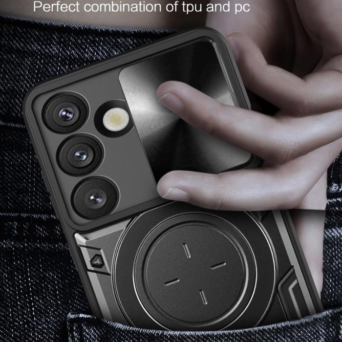 OEM - Mobilskal för Samsung Galaxy S26 TPU + PC med Kickstand - Rosa