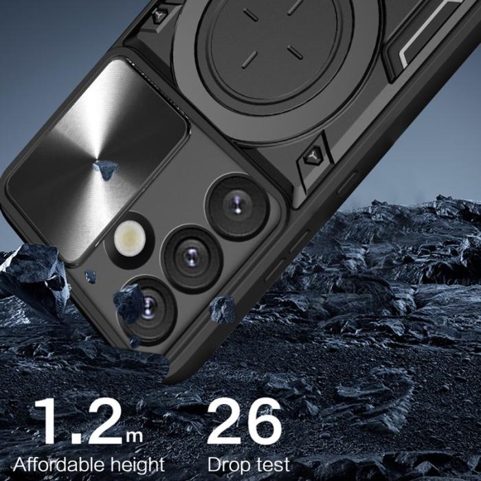 OEM - Mobilskal för Samsung Galaxy S26 TPU + PC med Kickstand - Rosa