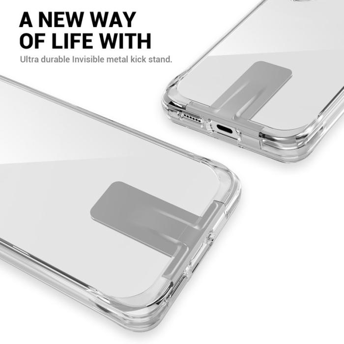 OEM - Mobilskal för Samsung Galaxy S26 TPU + PC med Kickstand - Transparent