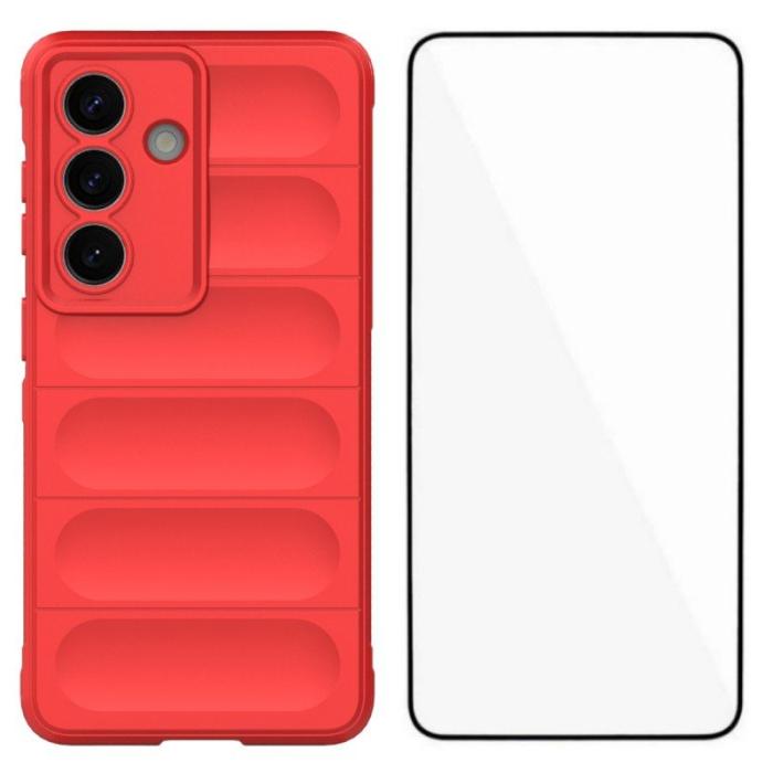 WANLONFENG - WANLONFENG Mobilskal för Samsung Galaxy S26 TPU - Röd