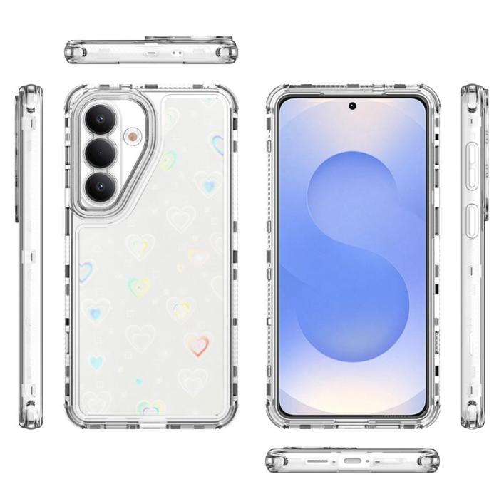 OEM - Mobilskal för Samsung Galaxy S26 Transparent TPU - Hjärtan