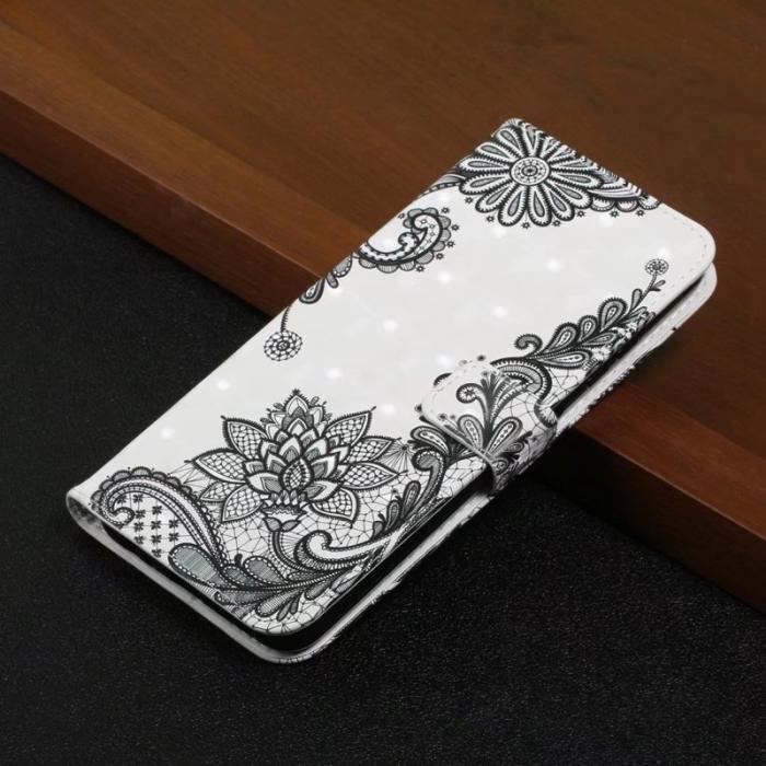 OEM - Mobilskal för Samsung Galaxy S26 Ultra 3D-mönster Konstläder - Blommor