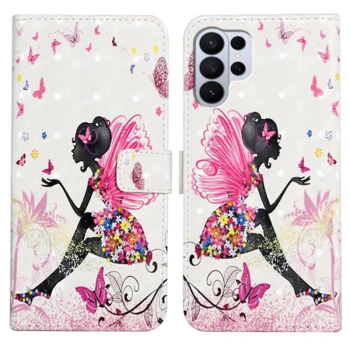 OEM - Mobilskal för Samsung Galaxy S26 Ultra 3D-mönster Konstläder - Flicka