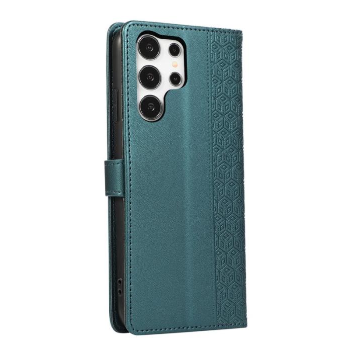 OEM - Mobilskal för Samsung Galaxy S26 Ultra Konstläder - Grön