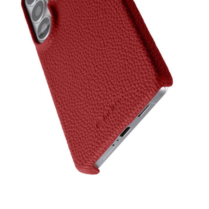 Melkco - MELKCO Mobilskal för Samsung Galaxy S26 Ultra Äkta läder PC Magnetiskt - Röd