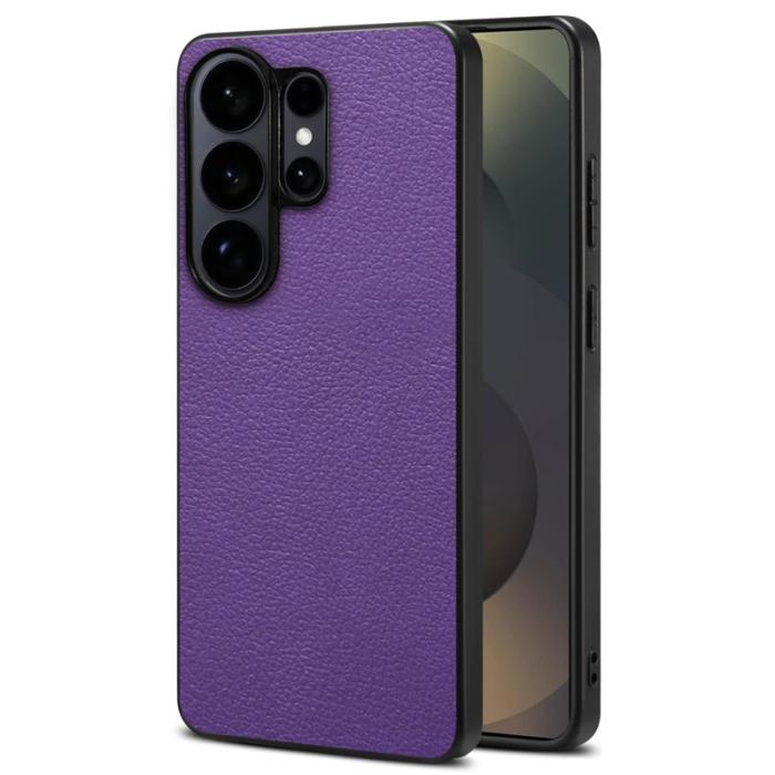 OEM - Mobilskal för Samsung Galaxy S26 Ultra Konstläder + PC + TPU - Lila