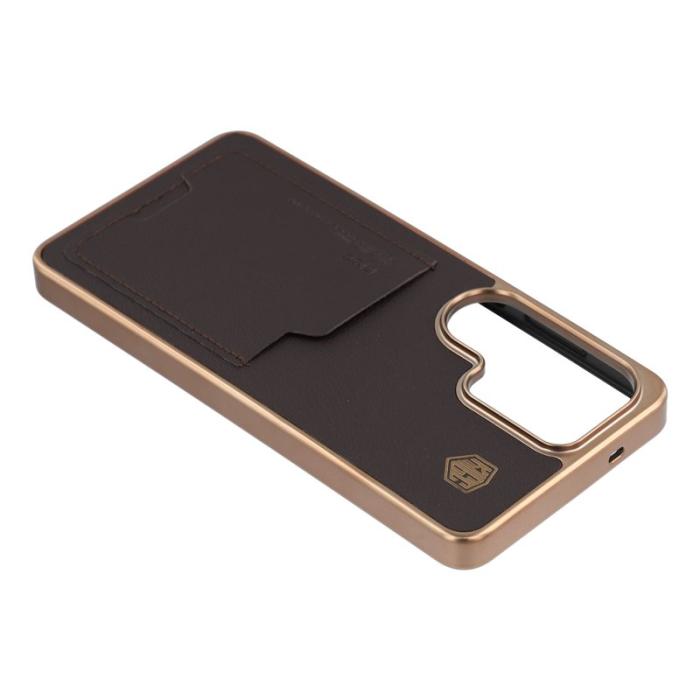 KIGC - KIGC Mobilskal för Samsung Galaxy S26 Ultra Konstläder + PC + TPU - Titan Guld
