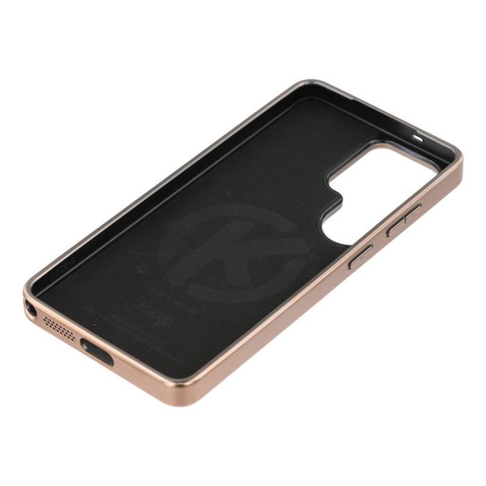 KIGC - KIGC Mobilskal för Samsung Galaxy S26 Ultra Konstläder + PC + TPU - Titan Guld