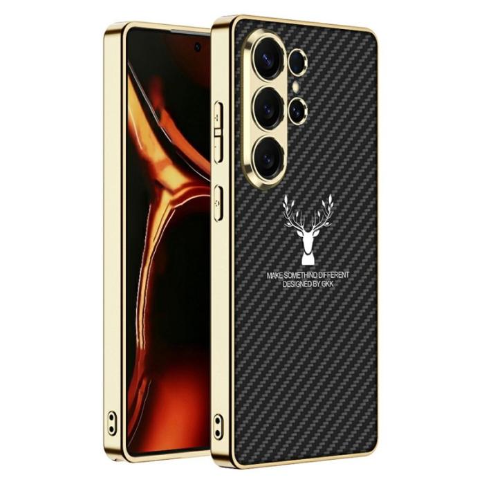 GKK - GKK Mobilskal för Samsung Galaxy S26 Ultra Konstläder TPU - Kolfiber