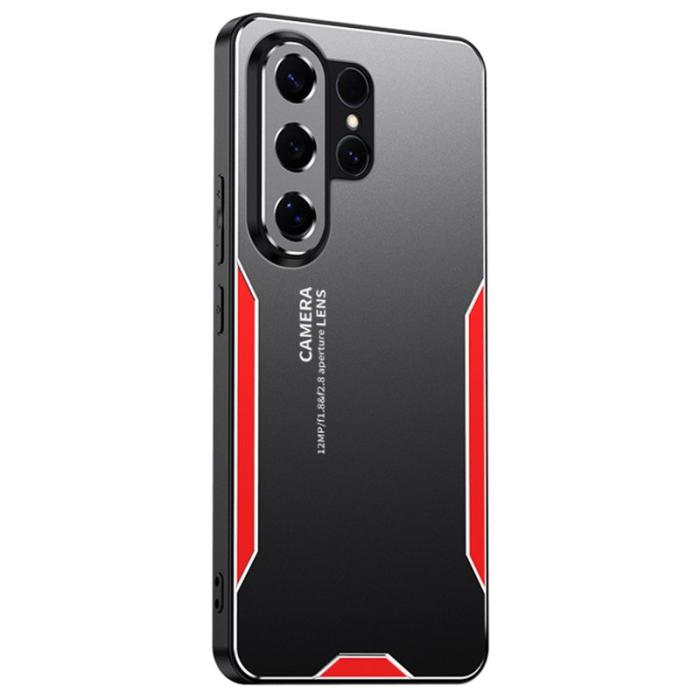 OEM - Mobilskal för Samsung Galaxy S26 Ultra Aluminium + TPU - Röd