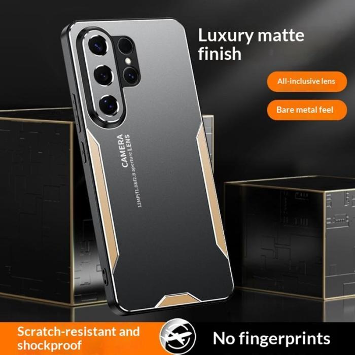 OEM - Mobilskal för Samsung Galaxy S26 Ultra Aluminiumlegering TPU - Guld