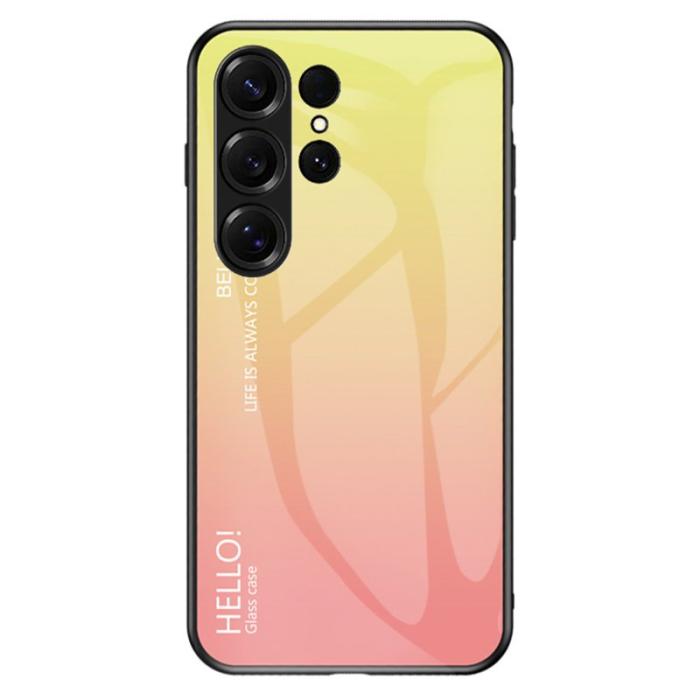 OEM - Mobilskal för Samsung Galaxy S26 Ultra Anti-rep och PC + TPU - Gradient Gul