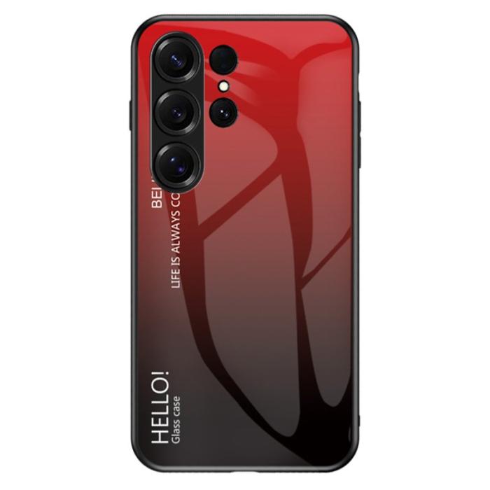 OEM - Mobilskal för Samsung Galaxy S26 Ultra Anti-rep och Plast - Gradient Röd Svart