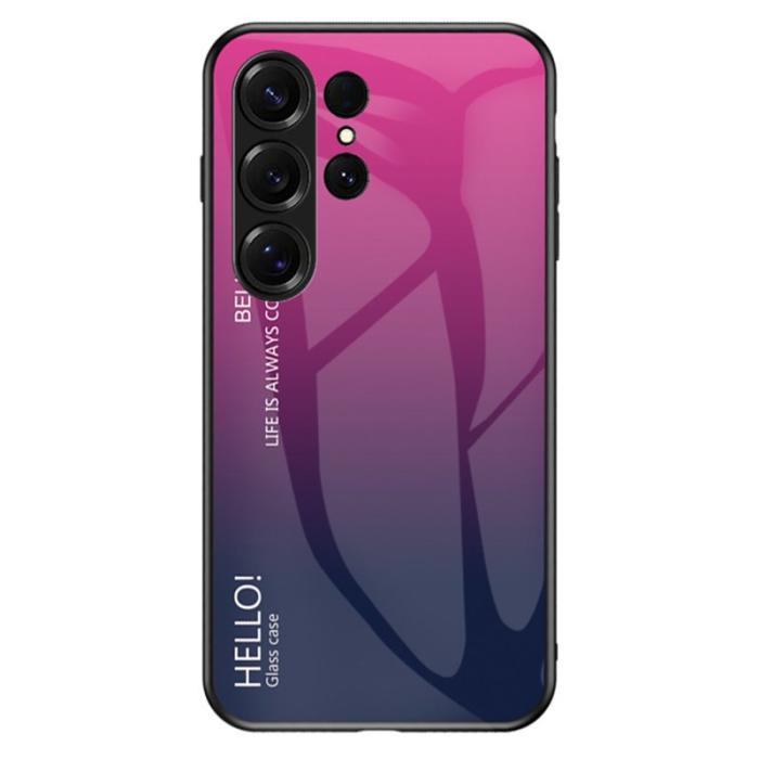 OEM - Mobilskal för Samsung Galaxy S26 Ultra Anti-rep och PC + TPU - Gradient Rosa