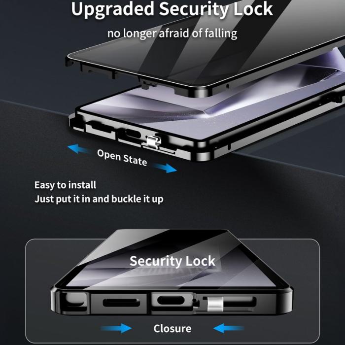 OEM - Mobilskal för Samsung Galaxy S26 Ultra Anti-Spy Magnetiskt - Svart