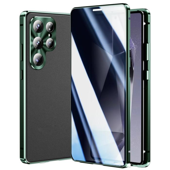 OEM - Mobilskal för Samsung Galaxy S26 Ultra Anti-Spy Tempererat glas - Grön