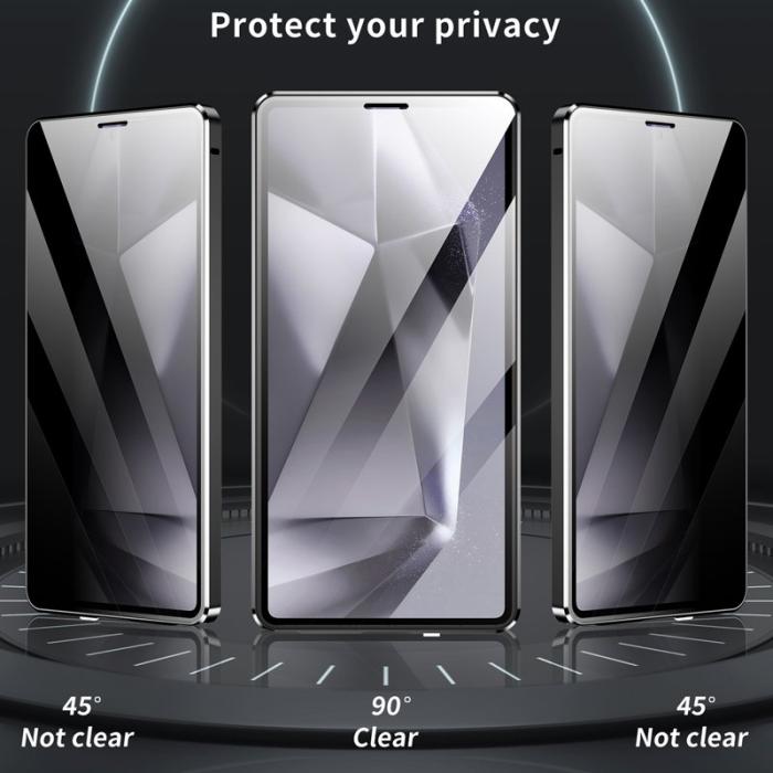 OEM - Mobilskal för Samsung Galaxy S26 Ultra Anti-Spy Tempererat glas - Ljuslila