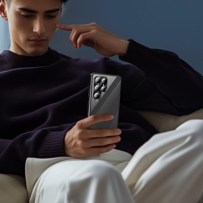 OEM - Mobilskal för Samsung Galaxy S26 Ultra Anti-Spy Tempererat glas - Ljuslila