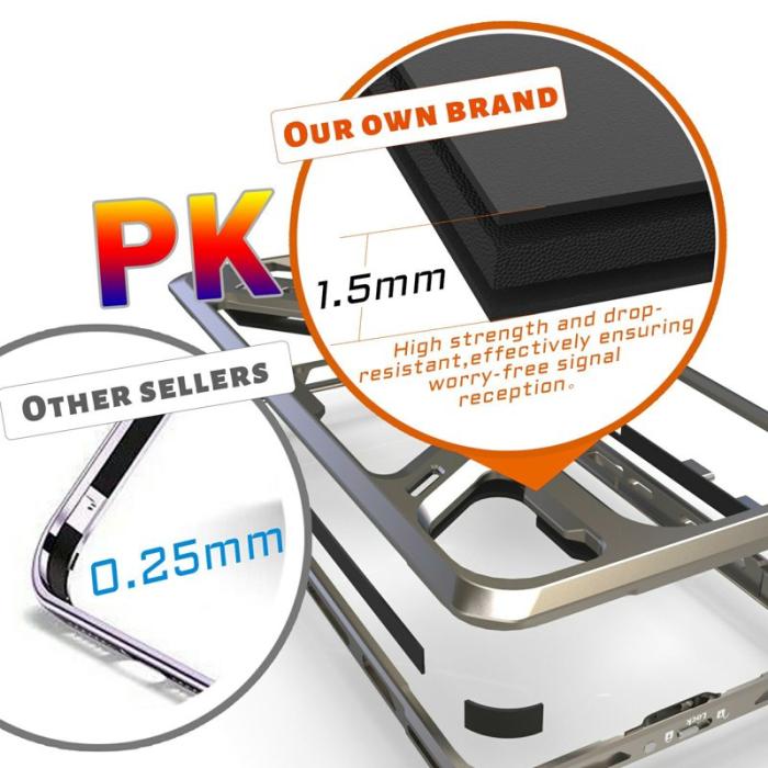 Luphie - Luphie Mobilskal för Samsung Galaxy S26 Ultra Avtagbar metallram + skydd - Svart