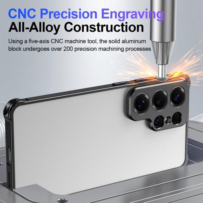 OEM - Mobilskal för Samsung Galaxy S26 Ultra Bumper med linsram - Orange