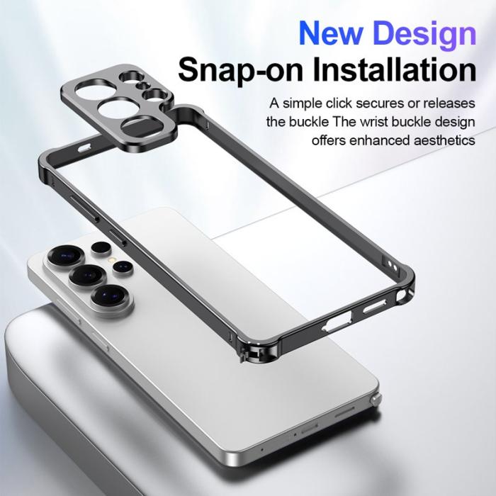 OEM - Mobilskal för Samsung Galaxy S26 Ultra Bumper med linsram - Silver