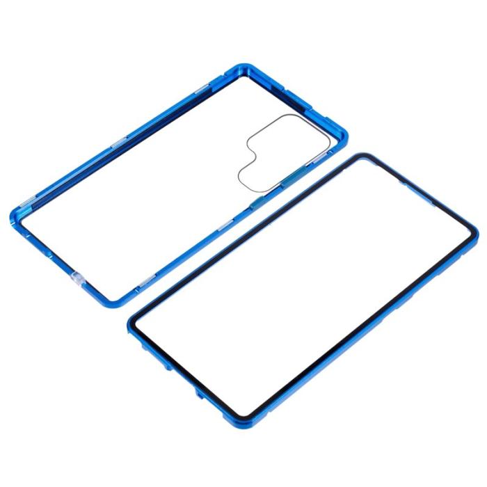 OEM - Mobilskal för Samsung Galaxy S26 Ultra Dubbel-Sidigt Härdat Glas - Blå