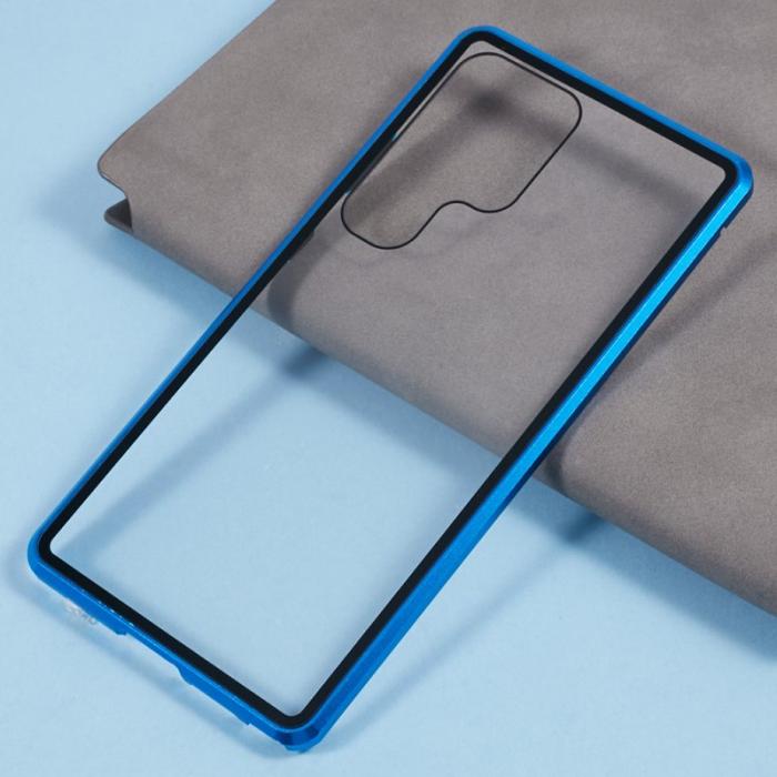 OEM - Mobilskal för Samsung Galaxy S26 Ultra Dubbel-Sidigt Härdat Glas - Blå