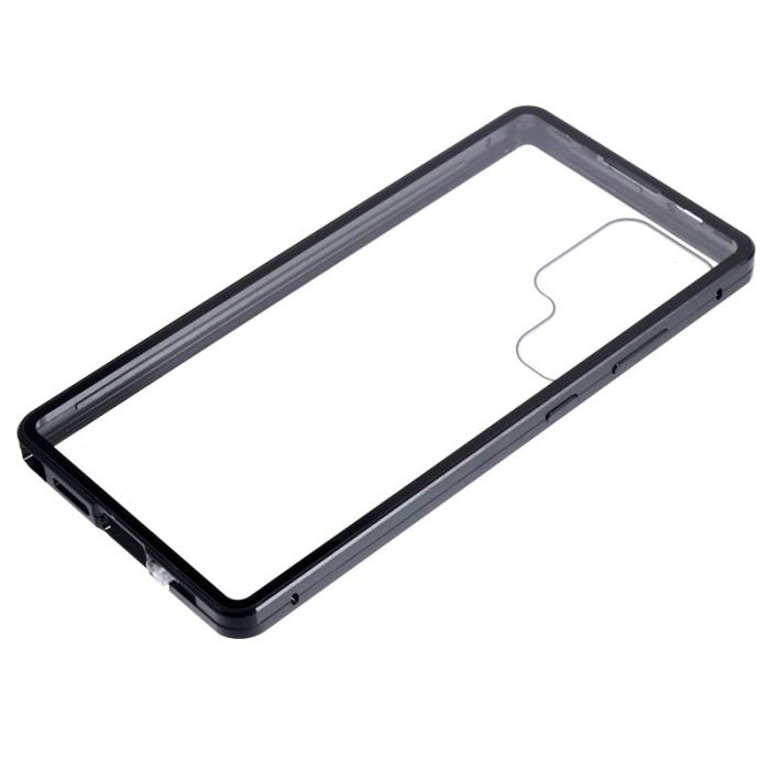 OEM - Mobilskal för Samsung Galaxy S26 Ultra Dubbel-sidigt härdat glas - Svart