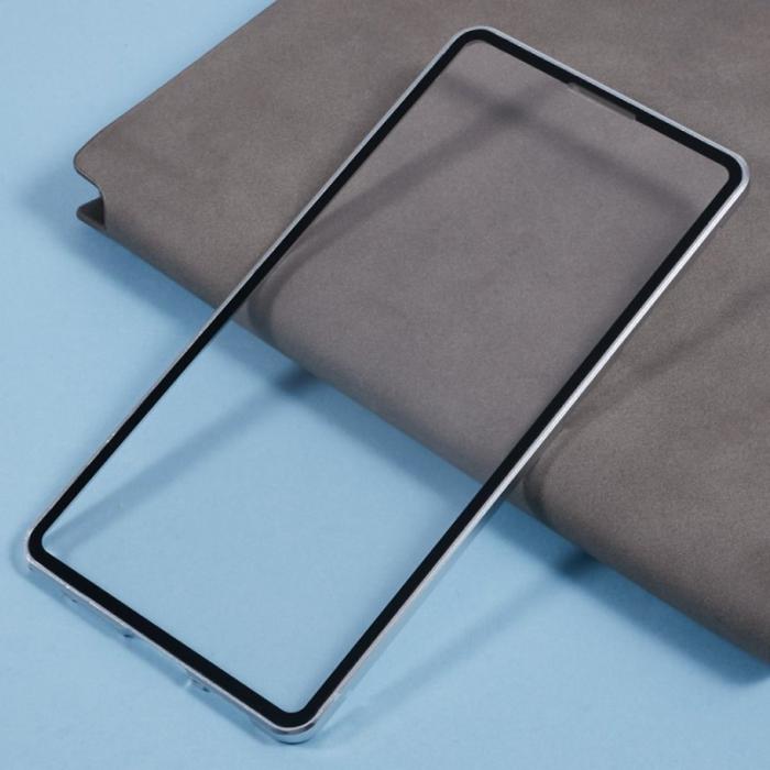 OEM - Mobilskal för Samsung Galaxy S26 Ultra Dubbelhärdat glas - Silver