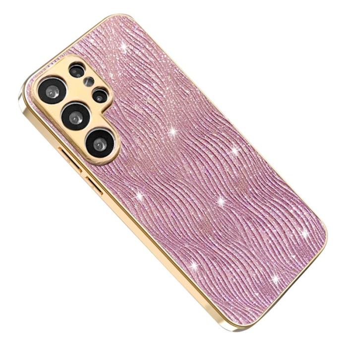 OEM - Mobilskal för Samsung Galaxy S26 Ultra Electropläterad PU + TPU - Rosa